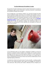 Fire Alarm Maintenance & Installation in London.pdf