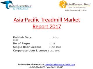 Asia-Pacific Treadmill Market Report 2017.pptx
